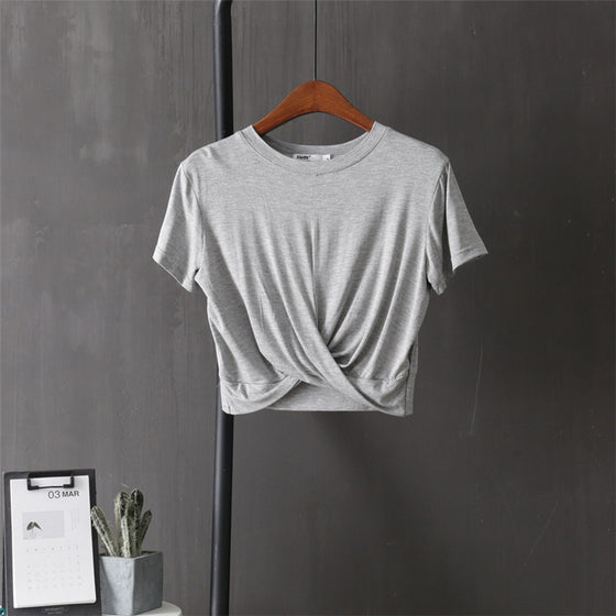 Front Knotted T-shirt