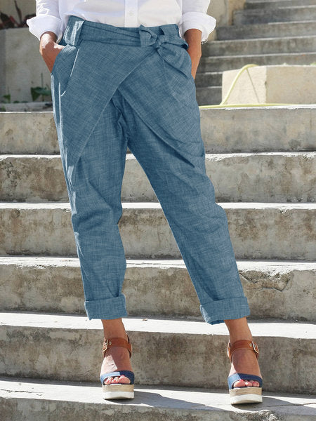 Women's Wrap Tie Pants | Available in 5 Colors