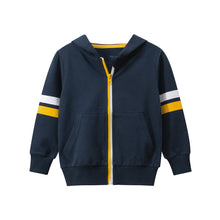  Navy Boy Hooded Jacket with Zipper | Available in Other Colors