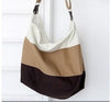 Striped Canvas Tote Bag