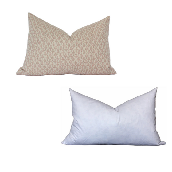 Lotus Blush Pillow Covers -Set of 2 | Other Sizes Available