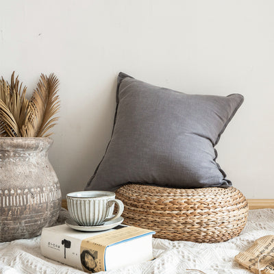 Linen Cotton Throw Pillow | Other Variants Available