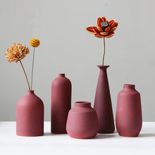  Maroon Modern Porcelain Vase | Available in Other Styles