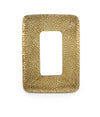 27" x 20" Gold Rectangle Accent Metal Mirror