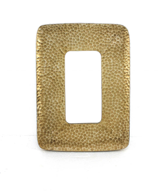 27" x 20" Gold Rectangle Accent Metal Mirror