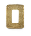 27" x 20" Gold Rectangle Accent Metal Mirror