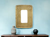 27" x 20" Gold Rectangle Accent Metal Mirror