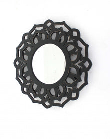  Black Round Accent Mirror