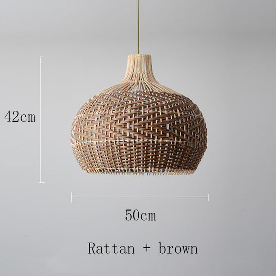 Nordic Creative Design Cafe Rattan Chandelier