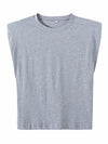 Shoulder Padded T-Shirt | Available in Other Colors