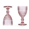 Vintage Style Stained Glass Embossed Goblet