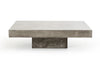 43" Gray Concrete Modern Square Coffee Table