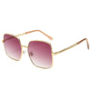 Large Gold Framed Sunglasses in Pink or Ruby