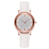 Rose Gold Watch with White Leather Band | Available in 3 Colors