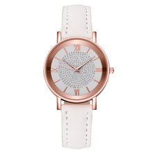  Rose Gold Watch with White Leather Band | Available in 3 Colors