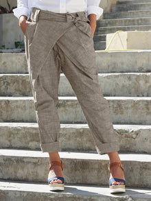  Women's Wrap Tie Pants | Available in 5 Colors