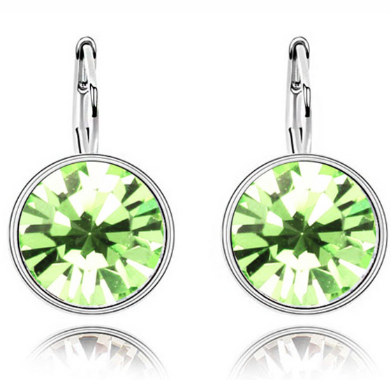 Round Crystal Earrings