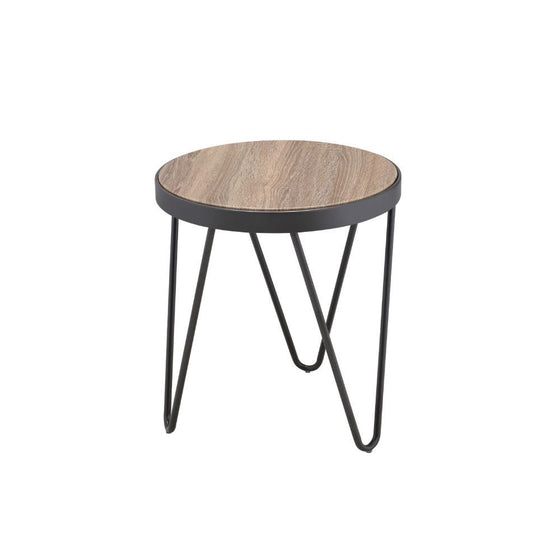 Solid Wood Round End Table