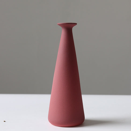 Maroon Modern Porcelain Vase | Available in Other Styles