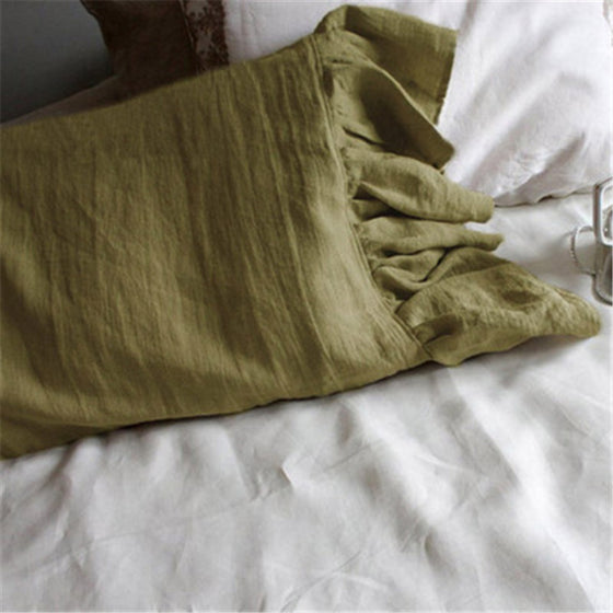 Linen Fishtail Pillowcase