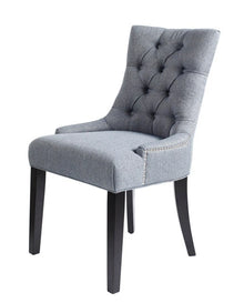  Set of 2 Hayden Upholstered Tufted Dining Chairs -Available in Gray or Ivory Fabric