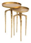 The Como Accent Table Set in Antique Gold