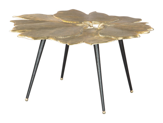 Gingko Coffee Table in Antique Brass