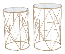  Hadrian Side Table Set Gold