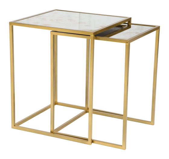 Calais Nesting Tables in Gold