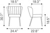 Set of Two Aimee Dining Chair Cream