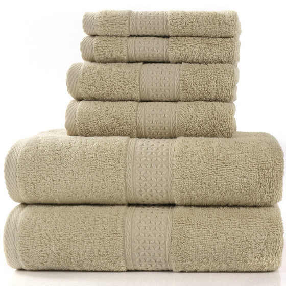 Cotton Towel Bath Towel 6-Piece Set