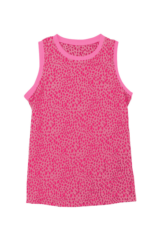 Black Dotted Print Casual Tank Top for Women | Available in 5 Colors