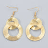 Double Hoop Earrings in Gold Finish