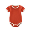 Vintage Style Short Sleeved Ribbed Onesie | Available in 7 Colors