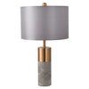 Luxury Marble Table Lamp with Drum Shade
