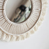 Macrame Decorated Wall Mirror