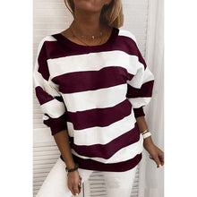  Women's Striped Sweatshirt