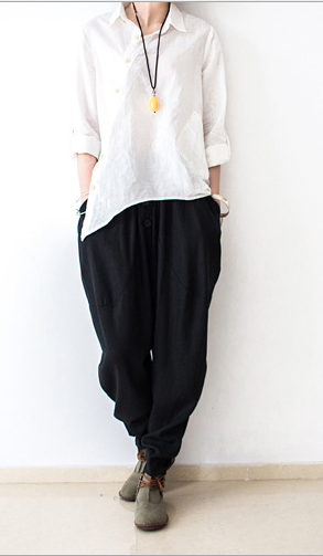 Linen Harem Pants