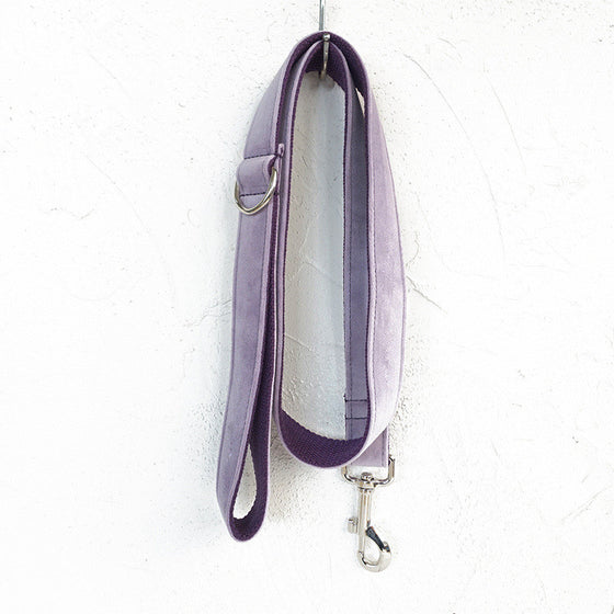 Lavender Luxury Dog Collar and Leash