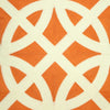 20" X 7" X 20" Transitional Orange Pillow Cover with Poly Insert