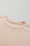 Pink Solid Color Basic Crew Neck Plain Tee | Available in 7 Colors