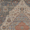 7'X12' Blue Red Hand-Woven Traditional Medallion Indoor Area Rug