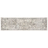 8'X10' Ivory Machine Woven Distressed Floral Traditional Indoor Area Rug