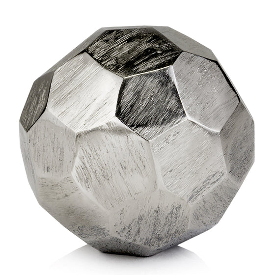 4" Rough Hewn Faceted Round Silver Sphere Buyer Reviews