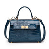 Croc Patent Leather Handbag