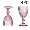 Vintage Style Stained Glass Embossed Goblet