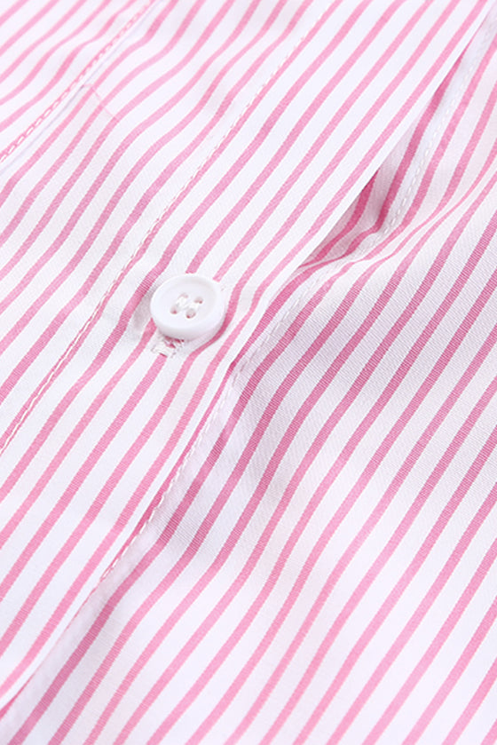 Light Blue Striped Button-up Shirt | Available in 3 Colors