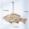 Rustic Wooden Fish Wall Hanging Decoration