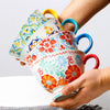 Color Retro Ceramic Coffee Cup