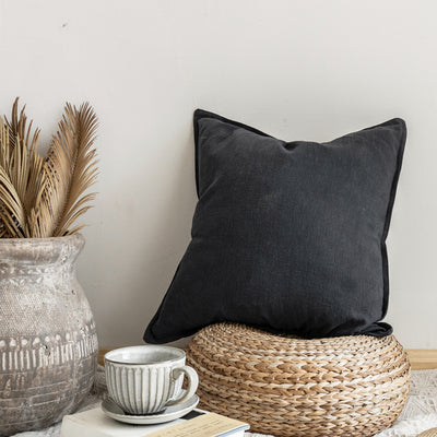 Linen Cotton Throw Pillow | Other Variants Available